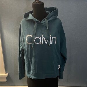 Calvin Klein Performance Deep Teal Pullover Hoodie